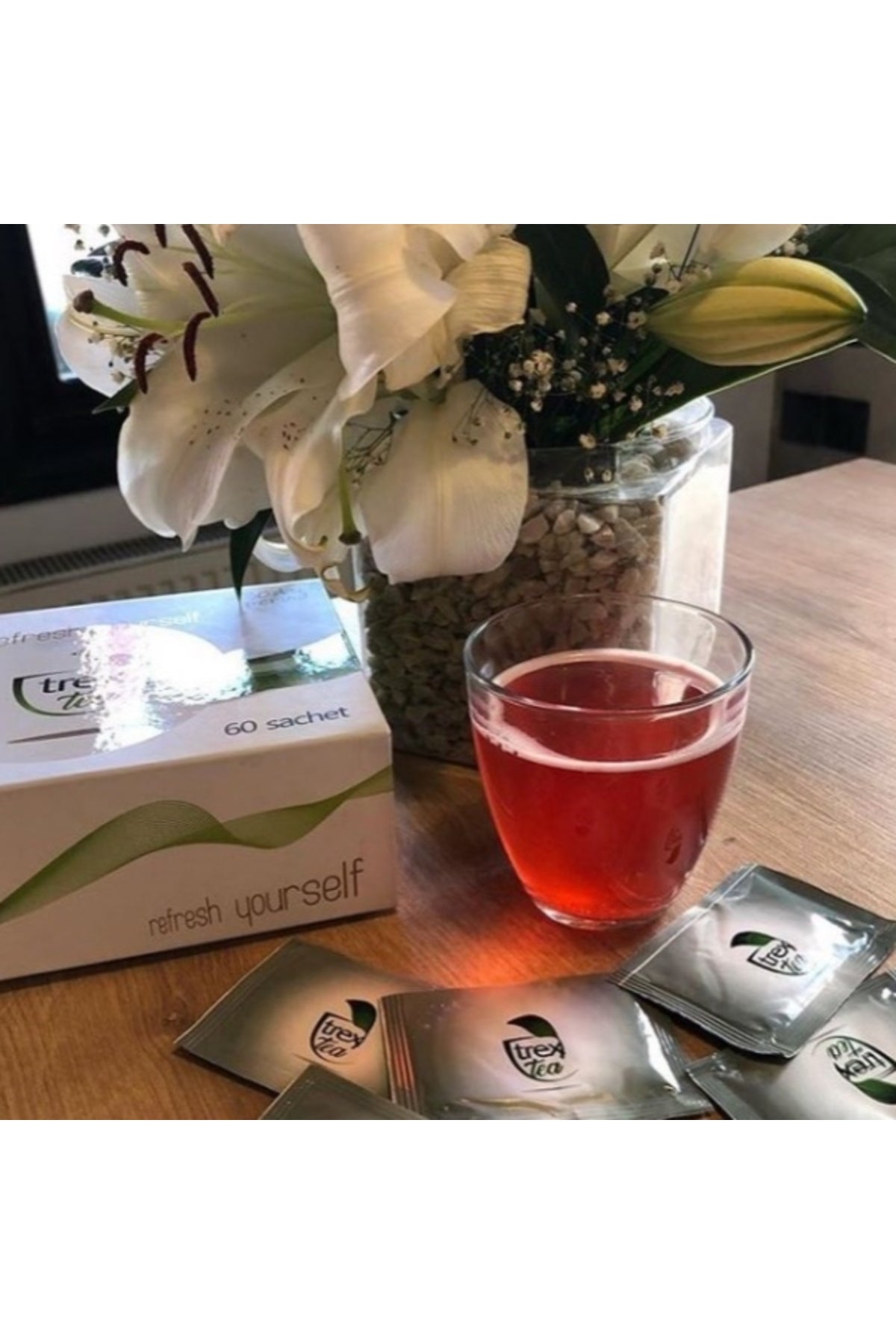 Trex Tea Raspberry Flavored Mixed Herbal Tea