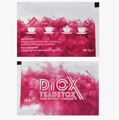 Diox Tea 60 Detox Tea 1 Month Detox Package