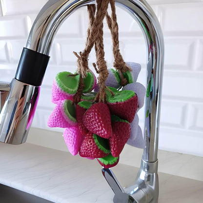 Handmade Strawberry Soap Cluster | Natural Scent Car/Home Freshener