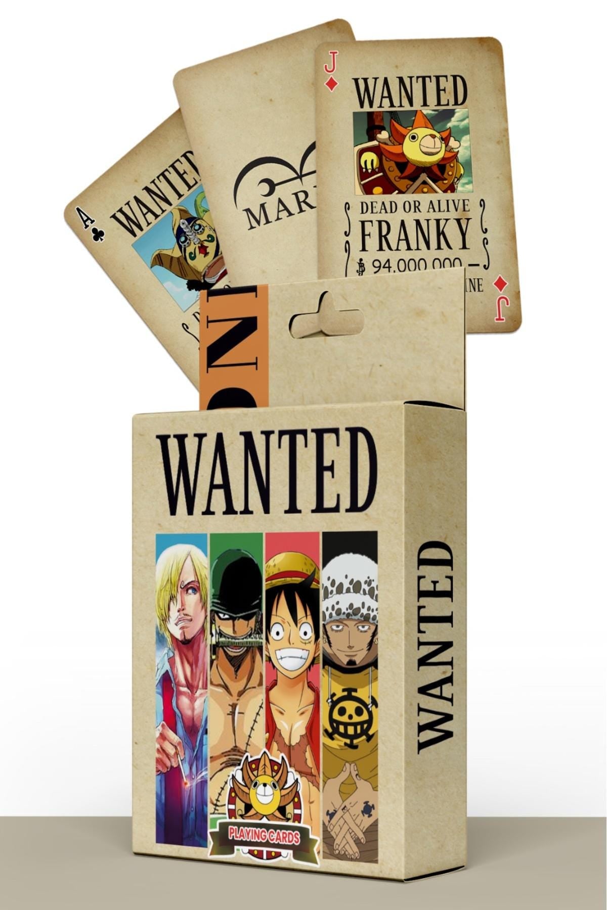 One Piece Wanted Poster Playing Cards – Pirate Art Poker Deck, Anime Collector Cards