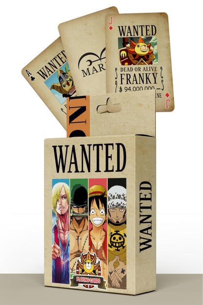 One Piece Wanted Poster Playing Cards – Pirate Art Poker Deck, Anime Collector Cards