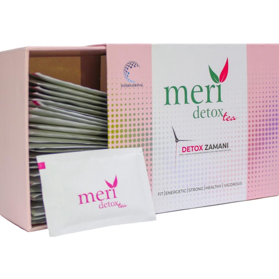 Meri Detox Tea 60 Pieces (1 Month Use) - Herbal