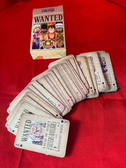 One Piece Wanted Poster Playing Cards – Pirate Art Poker Deck, Anime Collector Cards